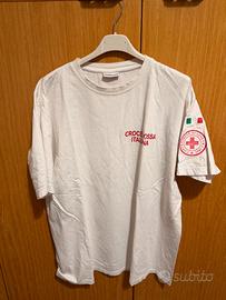 T-shirt Bianca Croce Rossa Italiana (CRI)