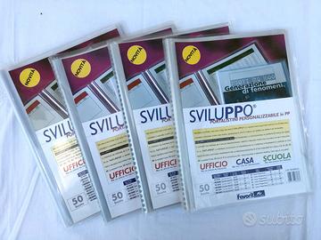 4 PORTA LISTINI per fogli A4 - 200 BUSTE