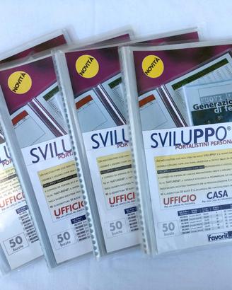 4 PORTA LISTINI per fogli A4 - 200 BUSTE