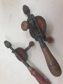 coppia di trapani a manovella  vintage anni 50