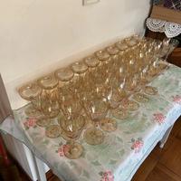 set bicchieri cristallo antico