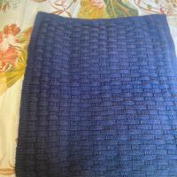 Copertina x neonato innpura lana lavorara a mano