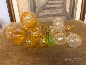 Grappoli uva vetro  soffiato di murano
