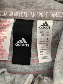 Felpa con cappuccio tg 10-12 anni