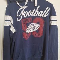 Felpa blu Alcott con cappuccio taglia XL