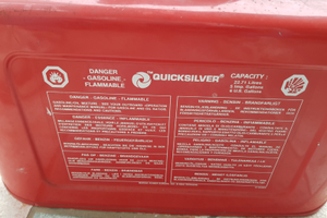 Serbatoio motore marino vintage