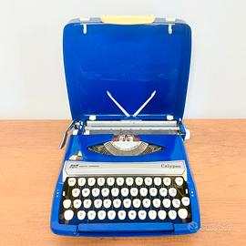 MACCHINA DA SCRIVERE SMITH CORONA CALYPSO BLU POP