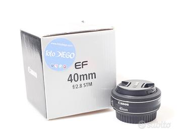 OBIETTIVO CANON EF 40 MM F/2.8 STM. GARANZIA.