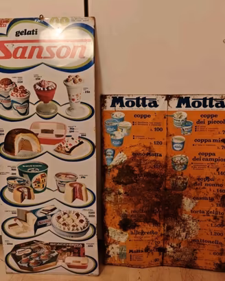 Insegna gelati Sanson Motta