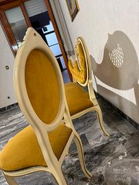 divano e sedie antiche stile francese classico