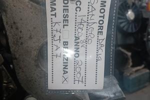 MOTORE DACIA SANDERO 2007