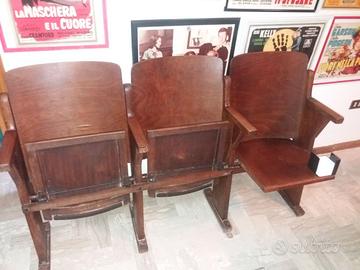 SEDIE DA CINEMA VINTAGE