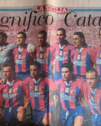Giornali La Sicilia con immagini Calcio Catania