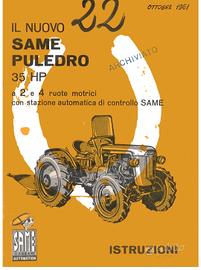 libretto istruzioni e manutenzione Same Puledro 