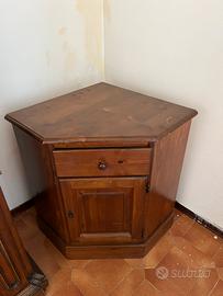 Tavolo ad angolo in legno pregiato