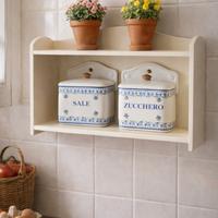 scaffale vintage legno 