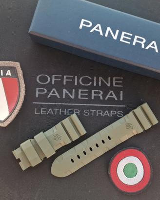 cinturino orologio Officine Panerai caucciù verde 