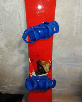 Snowboard SALOMON + attacchi BURTON