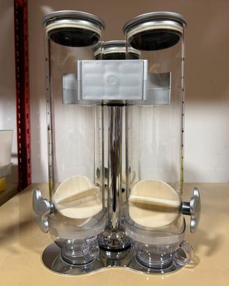 Dispenser triplo per cereali o caramelle Brandani