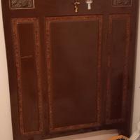 Letto in ferro con materasso e rete a doghe