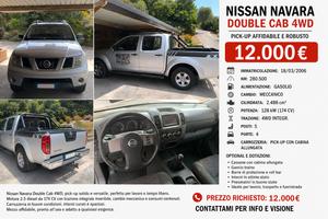 NISSAN NAVARA DOUBLE CAB 4WD – 2.5 DIESEL 174 CV