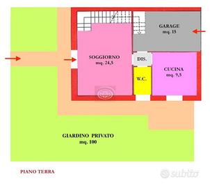 Villa di 131 m² con 4 locali e box auto a Cesena