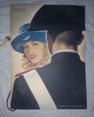 Calendario arma dei carabinieri anno 1999 