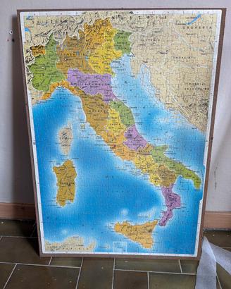 Puzzle Mappa Geografica dell'Italia - Completo