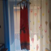 vestito lungo fiori made in italy prato nuovo