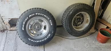 coppia di cerchi e gomme BF goodrich