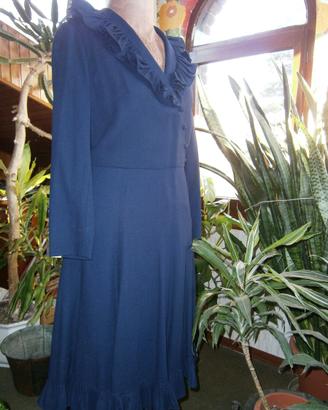 Abito-donna "Lucy style"-crepe di lana -anni '80