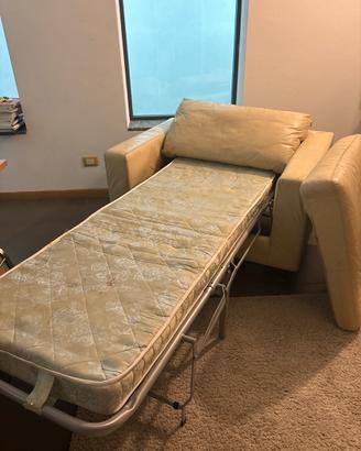 Poltrona letto in pelle Divavi&Divani by Nattuzzi