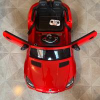 Macchina elettrica bambini rossa Mercedes SLC 300