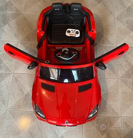 Macchina elettrica bambini rossa Mercedes SLC 300