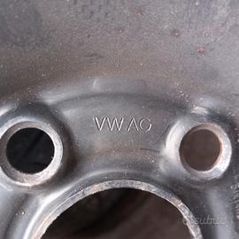 2 cerchi ferro 14 VW Polo Seat Ibiza Scoda Fabia