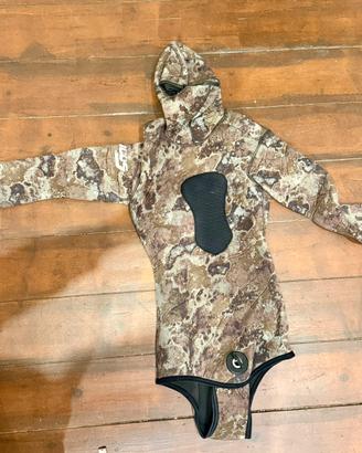 Giacca Muta Pescasub - Glaucos - Mimetica 5mm