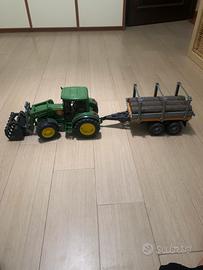 trattore bruder raccogli legna