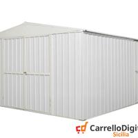 Box prefabbricato in acciaio 360x430cm bianco