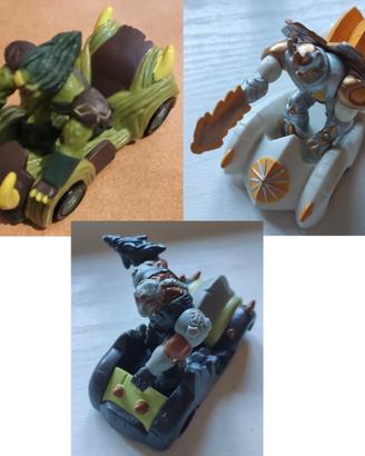 Lotto 3 Gormiti macchinine de Signori della Natura