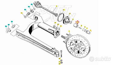 Manicotto accoppiamento Moto Guzzi NTX 350 GU19328
