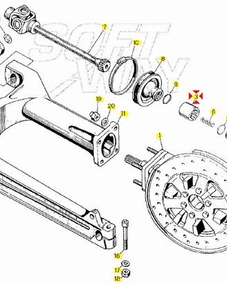 Manicotto accoppiamento Moto Guzzi NTX 350 GU19328