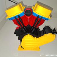 Motore bicilindrico in plastica