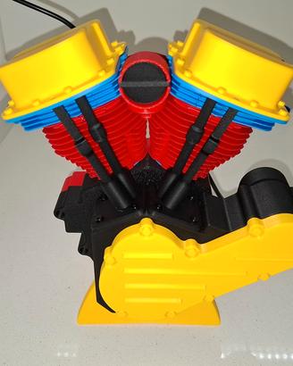 Motore bicilindrico in plastica