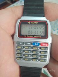 orologio calcolatrice anni 80 