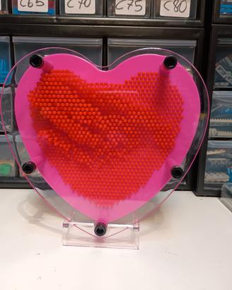 cuore 3D con supporto 