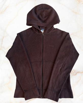 Felpa Pile Patagonia Donna S Marrone Zip