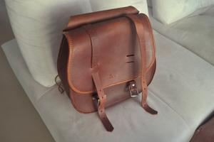 Moto Borsa/bisaccia vero cuoio 