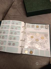 collezione in lire 1980/1987 con 500 lire argento 
