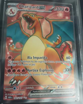 Pokémon 151: Charizard ex 183/165 GRAAD 9