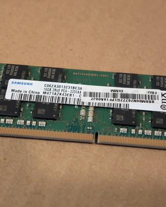 SAMSUNG 32GB KIT 2X16GB DDR4 3200 SODIMM PC4AA RAM